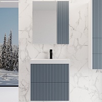 Style Line Мебель для ванной Стокгольм 70 подвесная графит софт